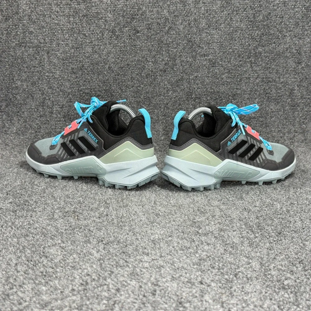Adidas Terrex Swift R3 Hiking Shoes Women 6.5 Magic Grey Acid Red Athletic Trail